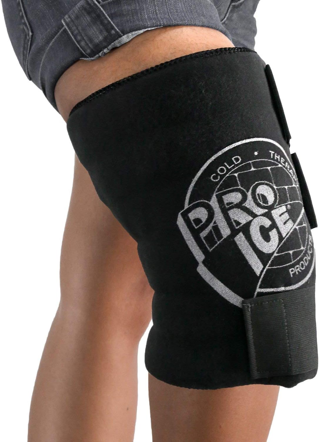 Cold Wrap para rodilla izquierda y derecha, ideal para esguinces de rodilla, hinchazón y artritis – Inserto de bolsa de hielo incluido