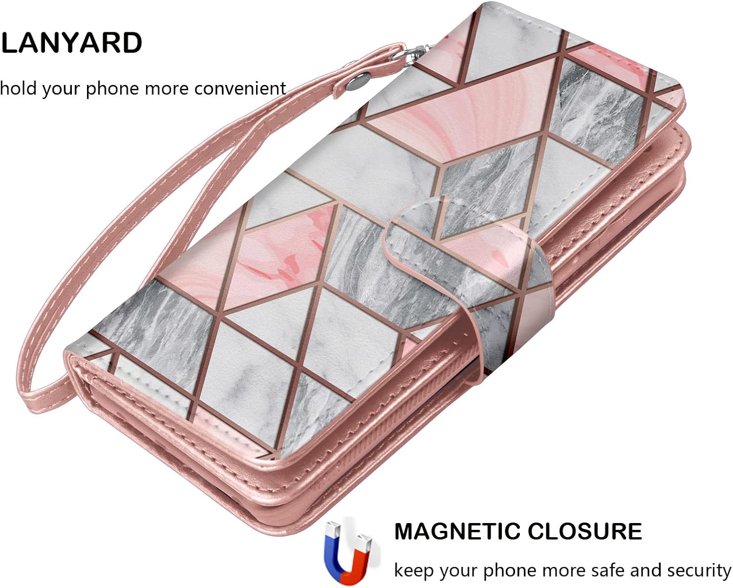 NJJEX Funda tipo cartera para Motorola Moto G 5G 2022, para Moto G 5G 2022, 9 ranuras para tarjetas Funda de piel sintética para tarjetas de crédito
