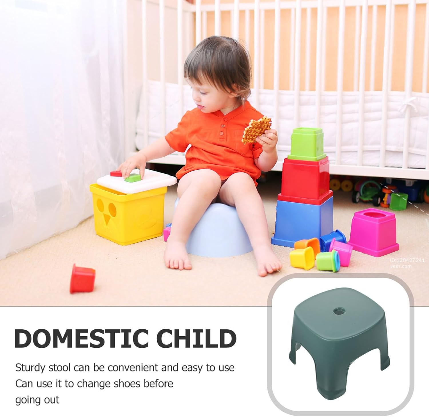 Taburete bajo de baño para niños pequeños, taburete de pie para el hogar, taburete de plástico para inodoro, taburete de baño para niños pequeños,