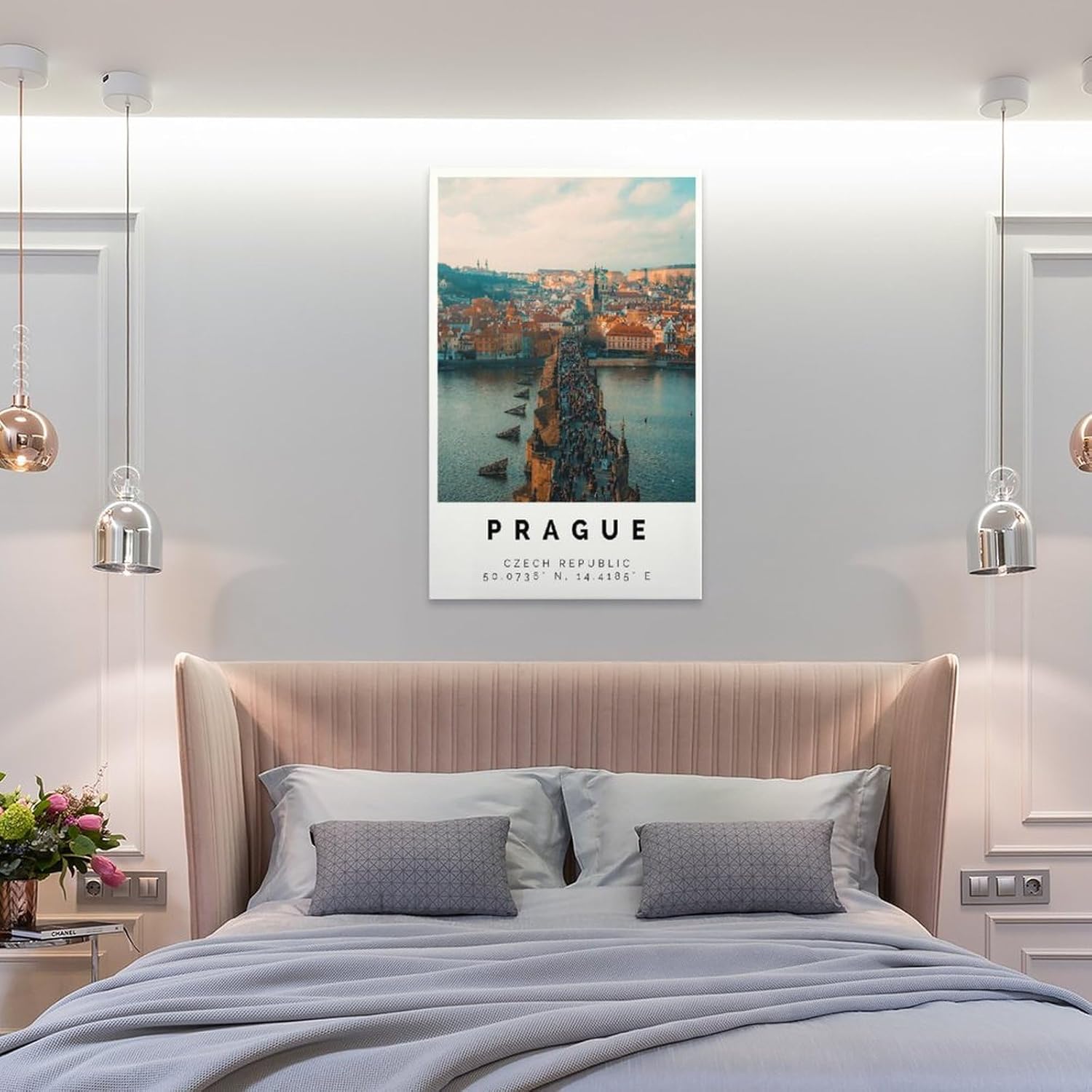 Prag Poster Bunter Druck,Prag Wand Kunst,Prag Foto Dekor Poster for Room Aesthetics Canvas Wall Art Poster And Print Unframe-style 16x24inch(40x60cm)