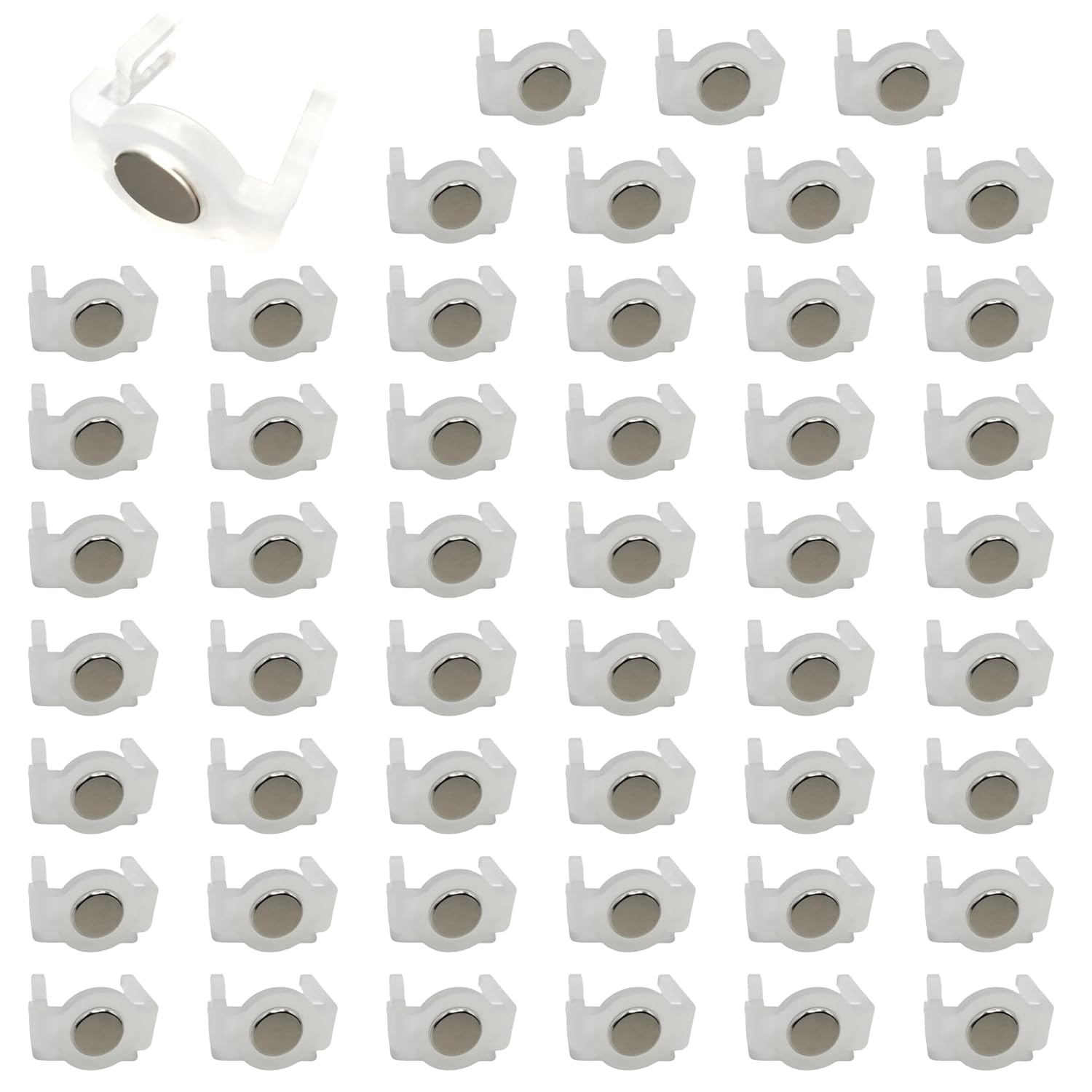 Paquete de 50 clips de luz resistentes, clips de luz magnéticos extra fuertes, imán de iluminación navideña para enchufes C9, C7, iluminación de