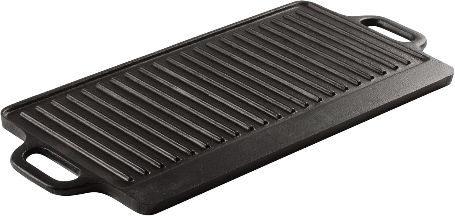 Winco Plancha de hierro fundido, revestimiento negro