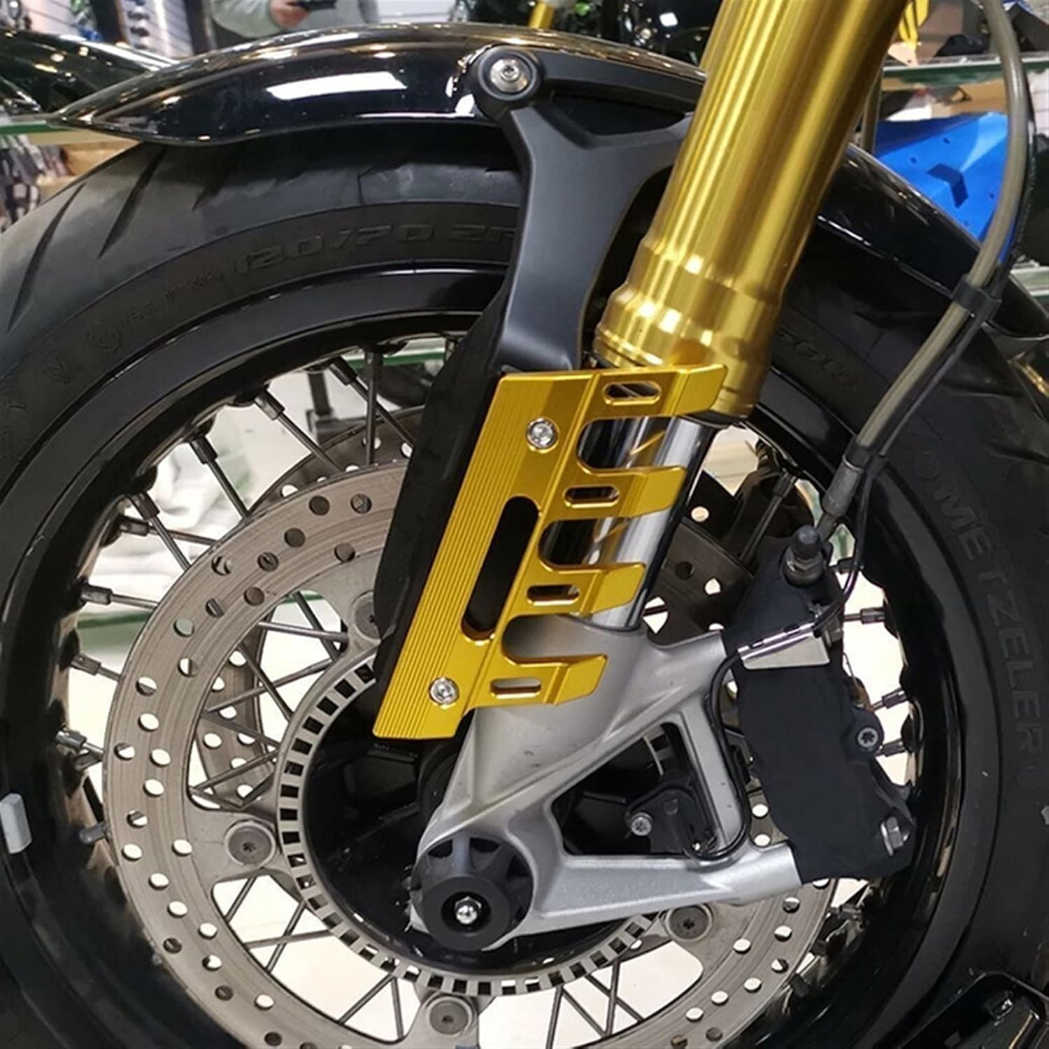 ERUKEI Para Yamaha X-MAX Xmax 125 250 300 400 Protector lateral de caída de motocicleta Protector de horquilla delantera Protector de guardabarros