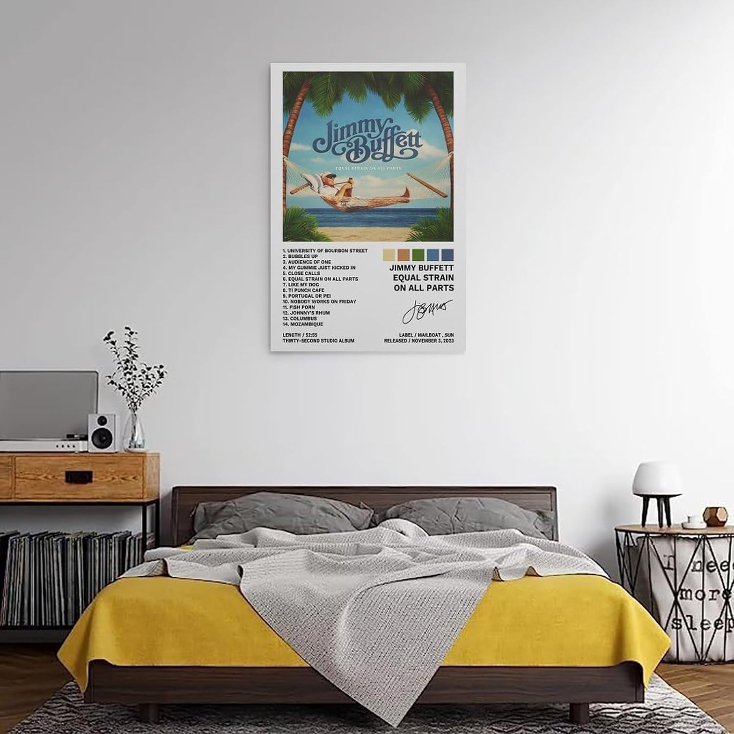 Jimmy – Póster de Buffett con igualdad de tensión en todas las partes, pintura decorativa, lienzo, pósteres de pared e impresión artística moderna