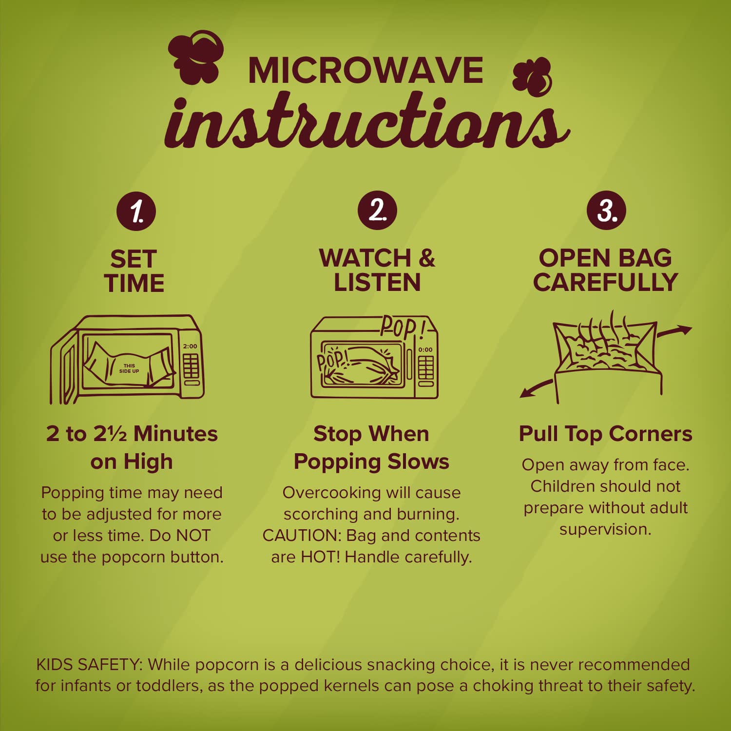 Orville Redenbacher’s – Palomitas de maíz para microondas con aceite de aguacate y sal marina, 6unidades, bolsas de 2.71onzas Bolsas