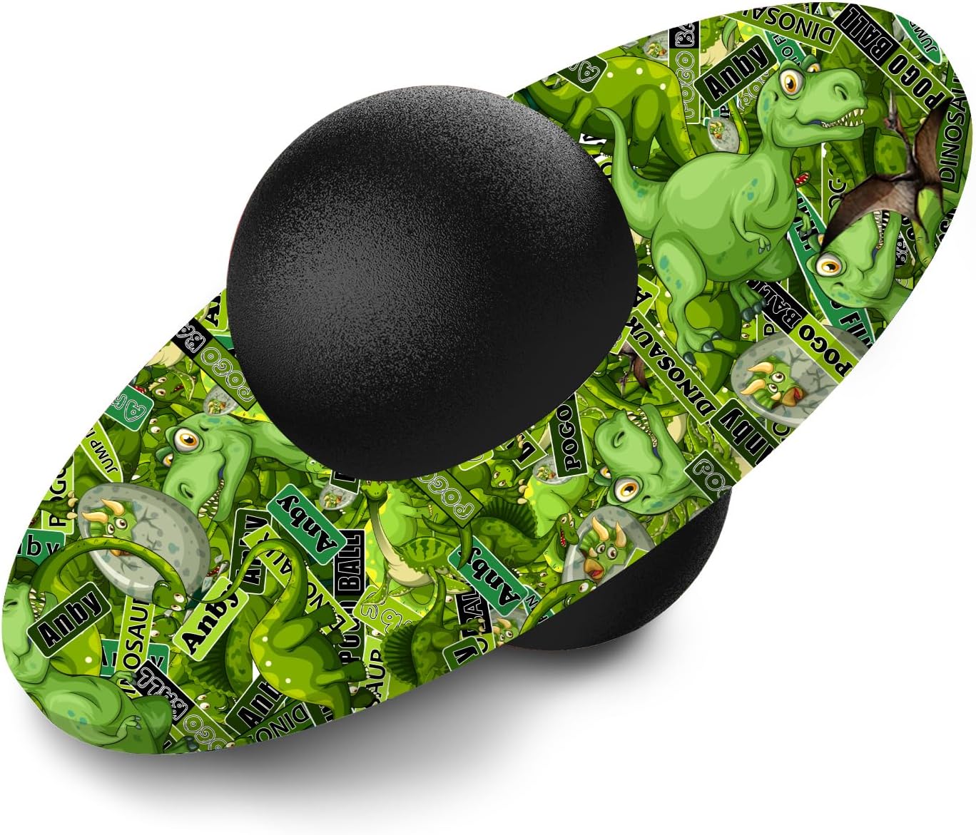 Bola de dinosaurio Pogo para niños y adultos de hasta 200 libras, tablero de rebote de equilibrio de coordinación, pelota pop, divertido desafío,