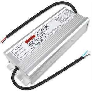 Fuente de alimentación LED de 24V 400W, Fuente de alimentación exterior impermeable IP67, CA 90-140V a DC 24 voltios controlador LED, transformador Fuente de alimentación LED de 24V 400W, Fuente de alimentación exterior impermeable IP67, CA 90-140V a DC 24 voltios controlador LED, transformador