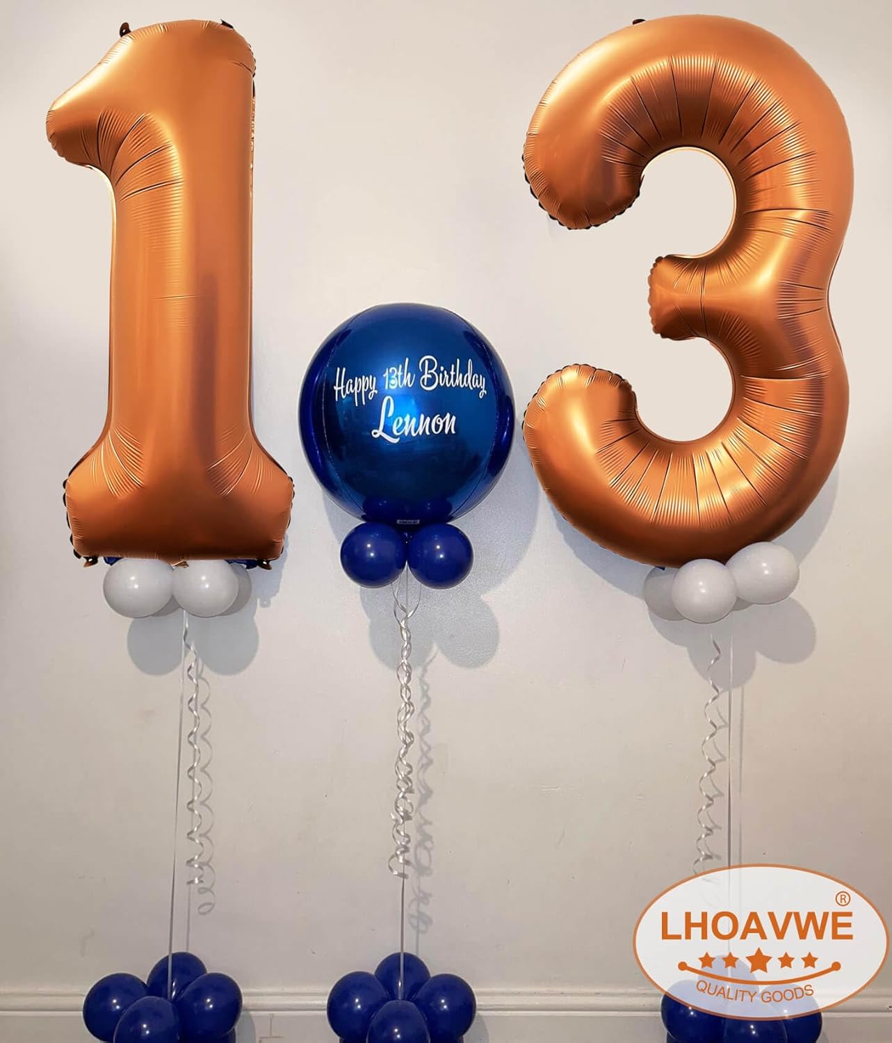 Globos naranjas gigantes de 40 pulgadas, globos de helio de aluminio con el número 15 para fiesta de cumpleaños de 15 años, suministros de