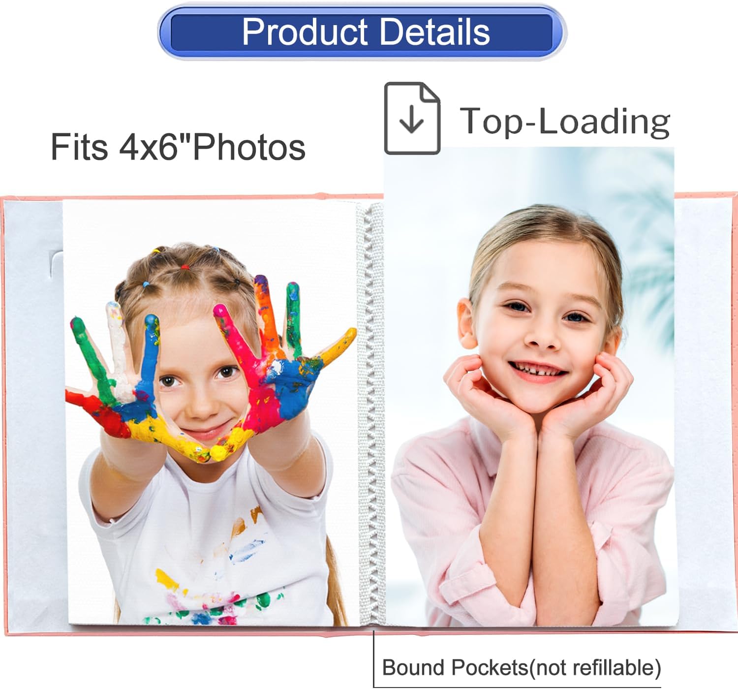 Zoview Art Álbum de fotos pequeño portátil de 4 x 6 pulgadas, cada 28 páginas transparentes con capacidad para 56 imágenes, mini álbumes de piel