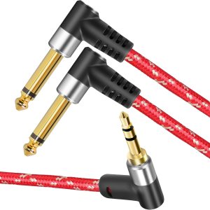 Sikaite 0.138 in 18″ TRS a Dual 0.250 in 14″ TS Mono Stereo y Cable Splitter Line 50ft, Compatible con iPhone, iPod, tarjeta de sonido de Sikaite 0.138 in 18″ TRS a Dual 0.250 in 14″ TS Mono Stereo y Cable Splitter Line 50ft, Compatible con iPhone, iPod, tarjeta de sonido de