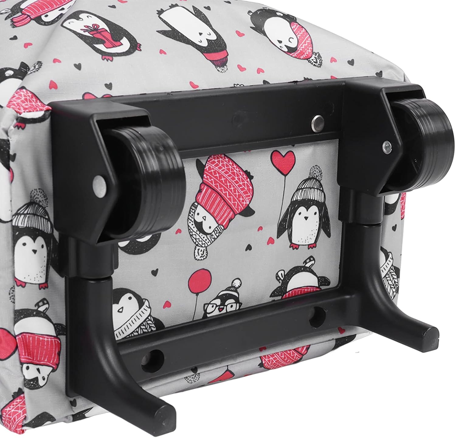 Carrito de compras, carrito de compras de comestibles y domésticos con ruedas, fácilmente plegable y portátil para ahorrar espacio y resistente,