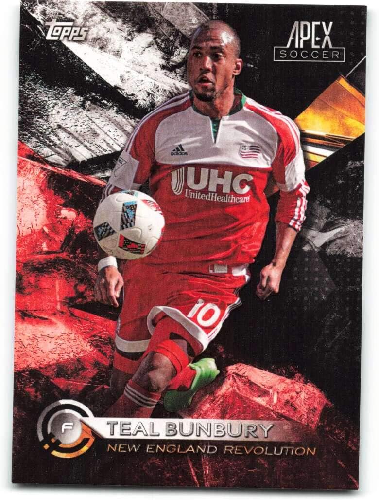 2016 Topps Apex #44 Teal Bunbury New England Revolution Official Major League Soccer Card in Raw (NM or Better) Condition’