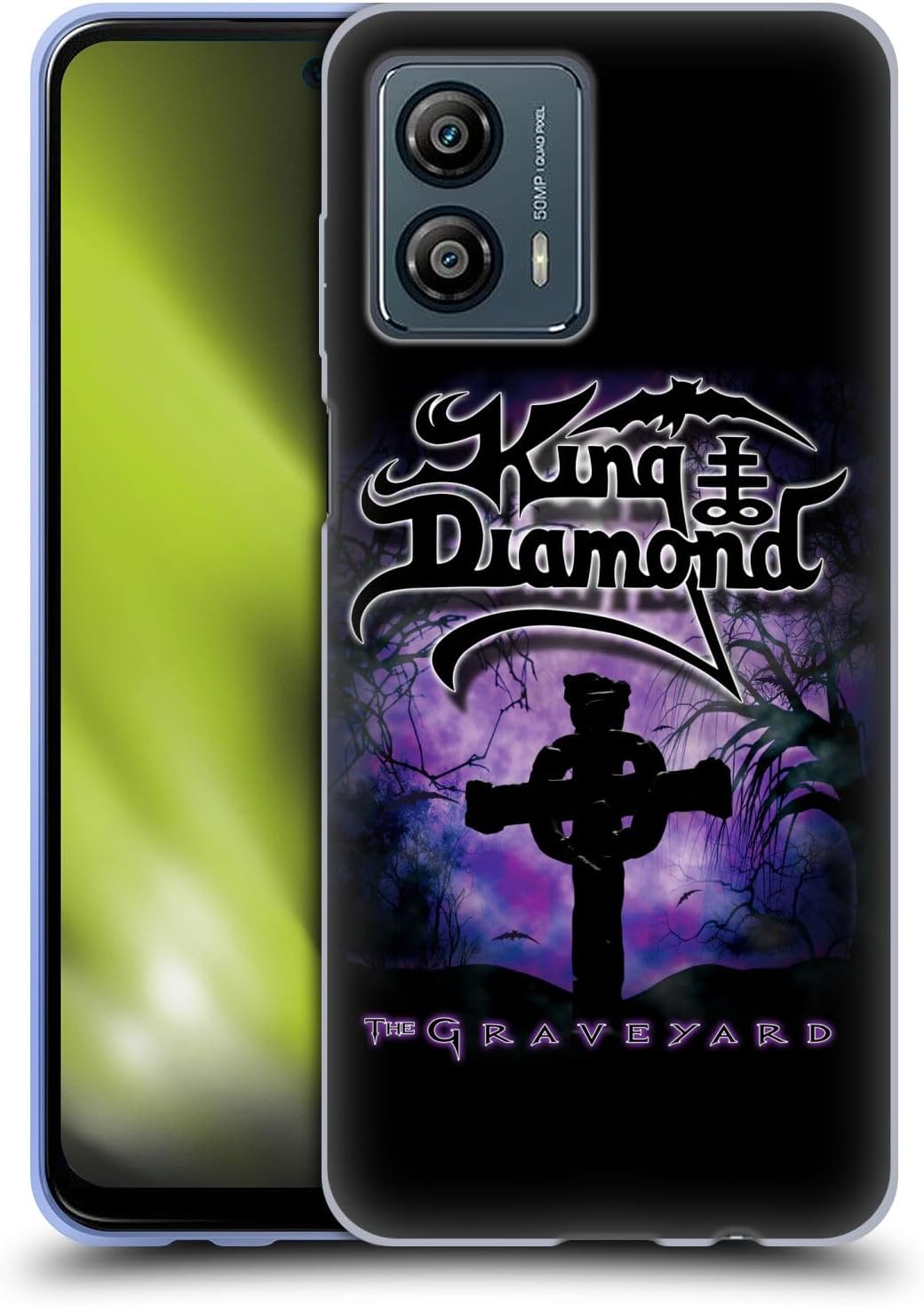 Head Case Designs Officially Licensed King Diamond Graveyard Album Poster Soft Gel Case Compatible with Motorola Moto G53 5G