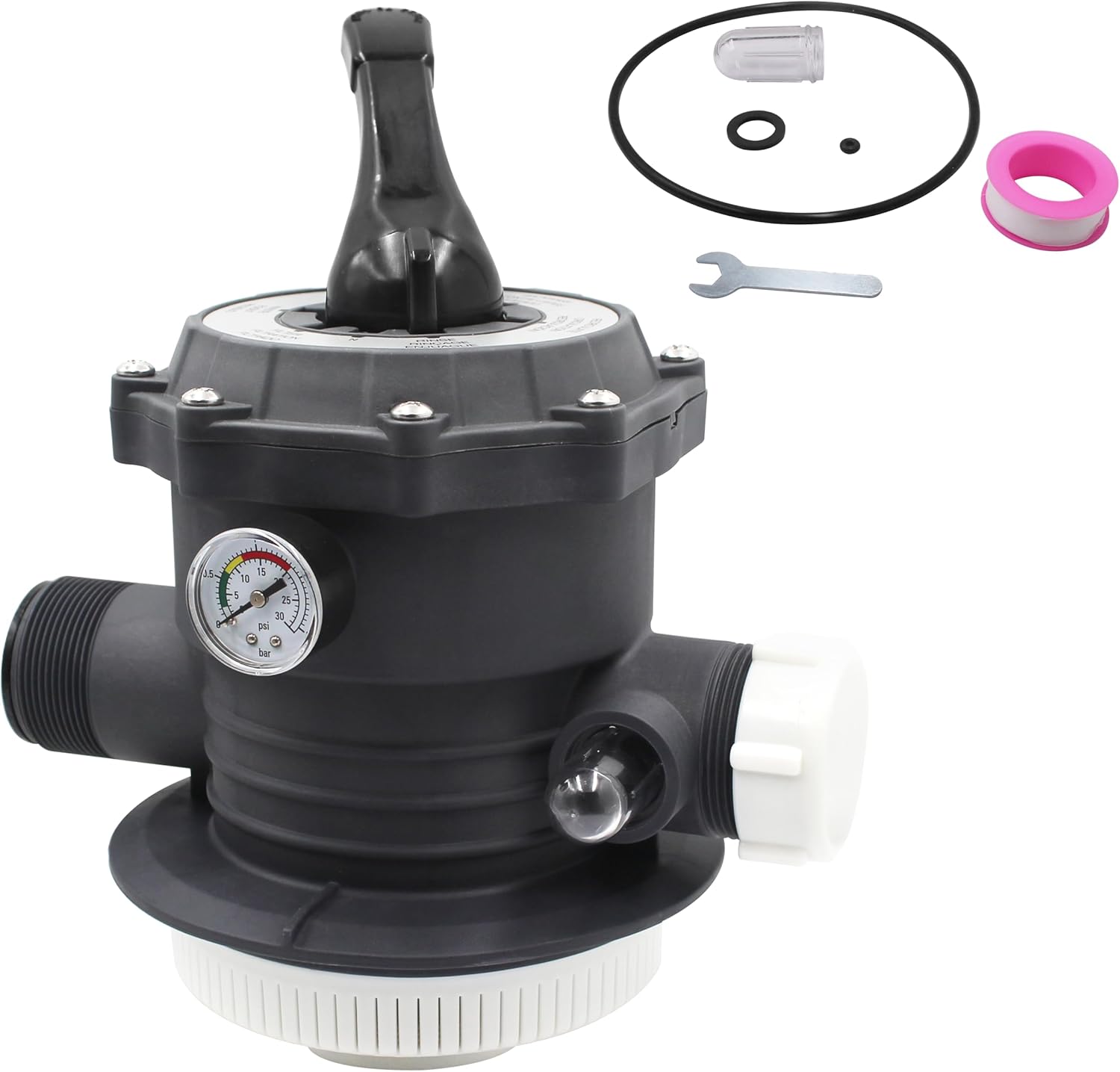 11496 Reemplazo de válvula de 6 vías para bomba de filtro de arena Intex de 14 y 16 pulgadas 26647EG, 26651EG.