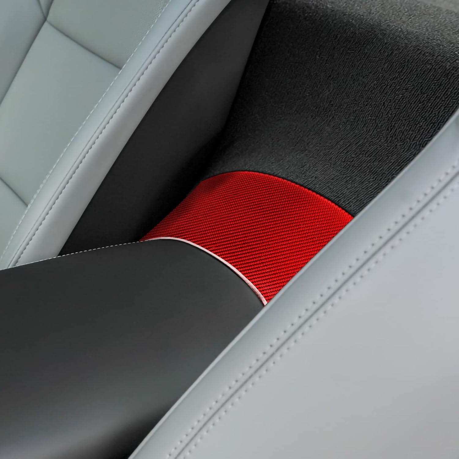 Para Corvette C7 de fibra de carbono interior del coche trasero centro embellecedor adhesivo cubierta para Chevrolet Corvette C7 Z06 C7 Stingray
