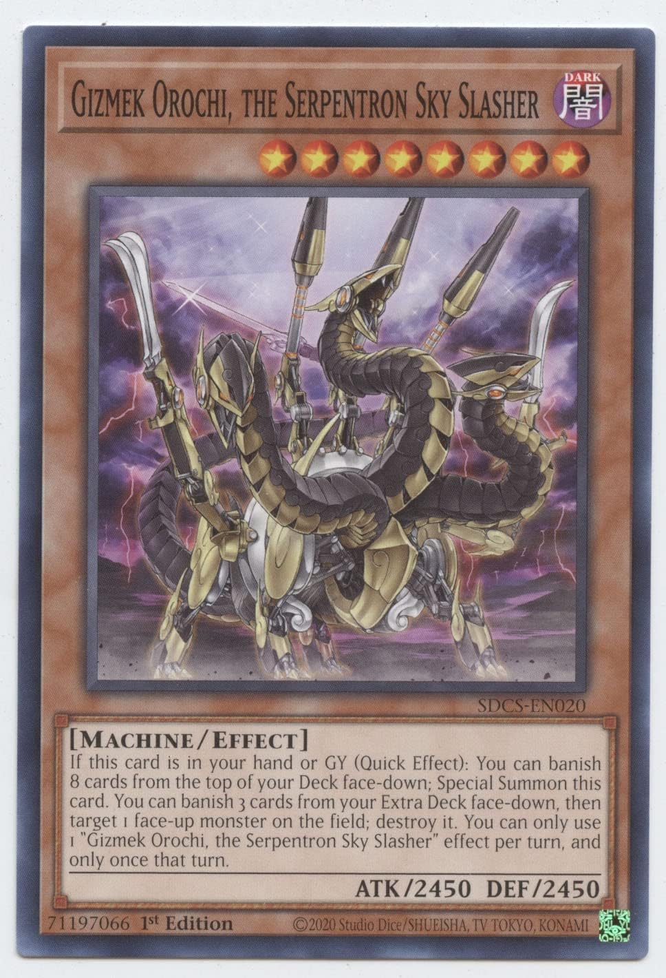 Gizmek Orochi, The Serpentron Sky Slasher – SDCS-EN020 – Común – 1 edición