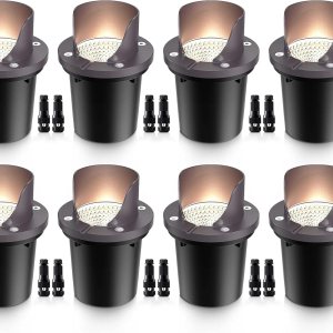 SUNVIE Luces de paisaje de bajo voltaje de 12 W, impermeables, para exteriores, luces LED blindadas, 12 V-24 V, iluminación blanca cálida de paisaje SUNVIE Luces de paisaje de bajo voltaje de 12 W, impermeables, para exteriores, luces LED blindadas, 12 V-24 V, iluminación blanca cálida de paisaje