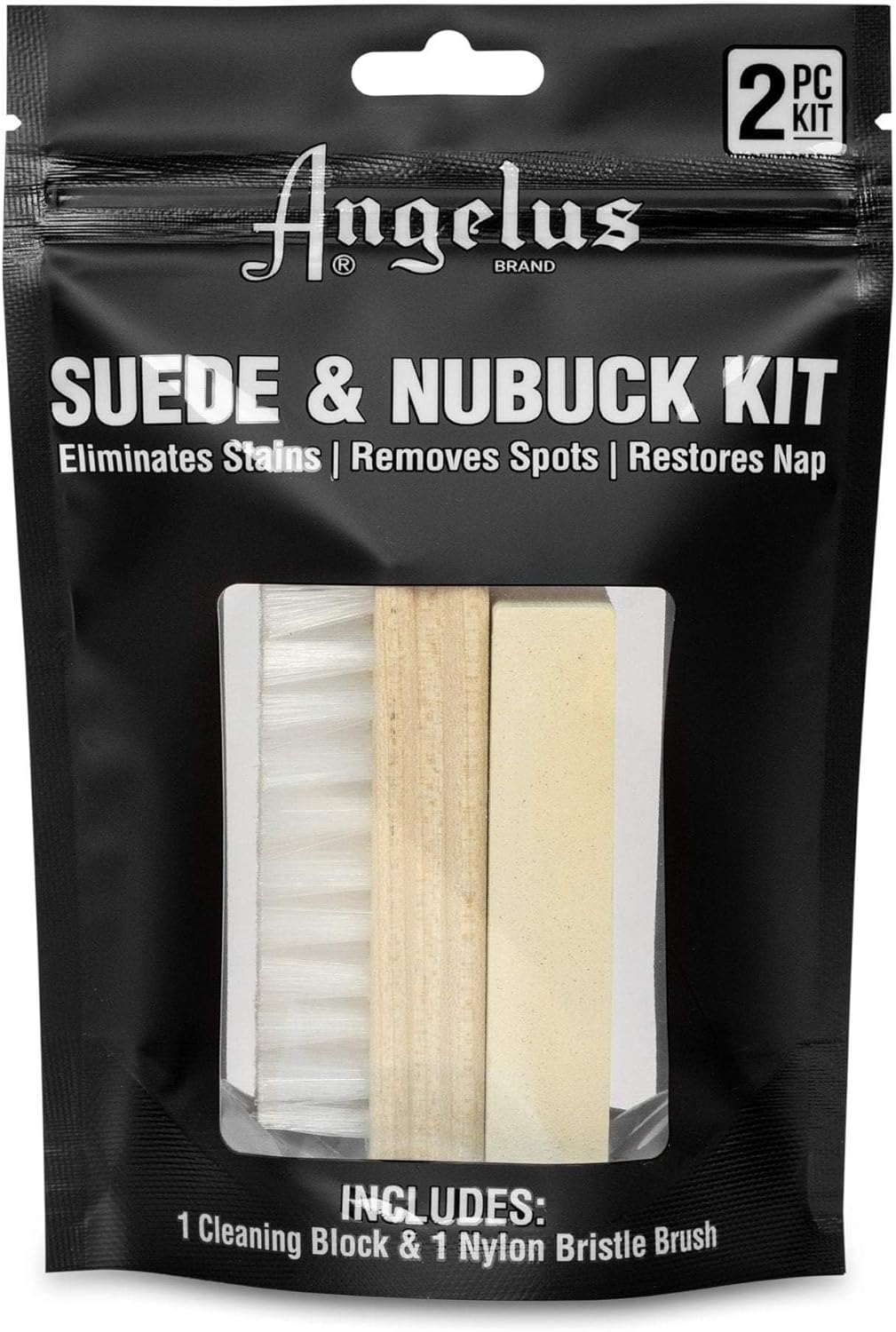 Angelus Easy Cleaner – Limpiador de zapatillas de 8.6 onzas y kit limpiador de gamuzanobuck
