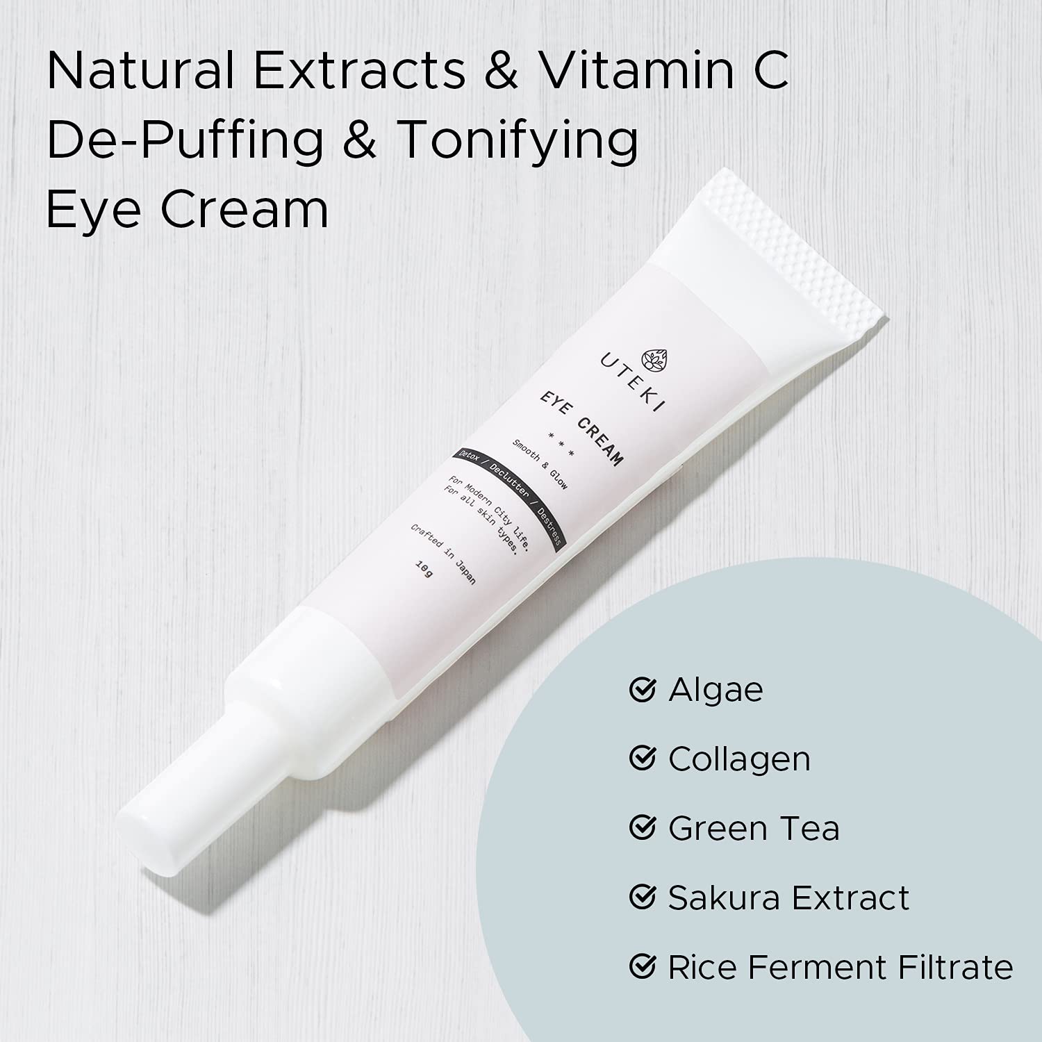 Crema reafirmante japonesa antienvejecimiento para ojos, antiarrugas e hinchazón, minimiza las bolsas debajo de los ojos líneas finas y ojeras,