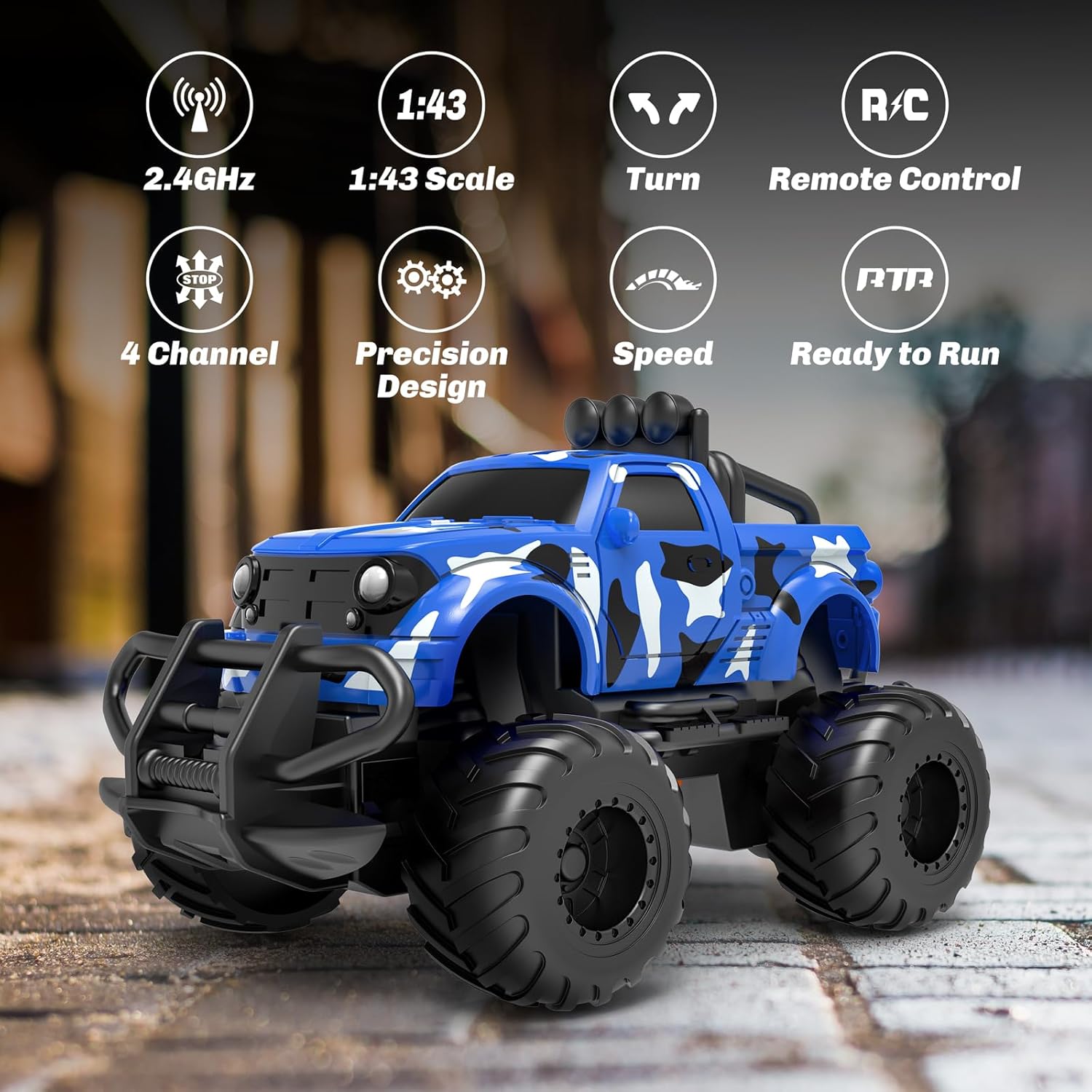 RC Cars – Juguetes para niños de 2, 3, 4 y 5 años, mini camión recargable, regalos de vehículo de juguete para niños, juguetes de automóvil a escala