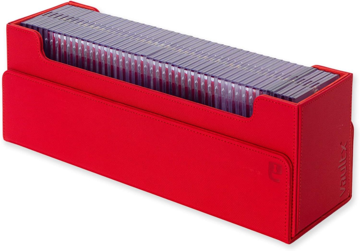 Vault X Exo-Tec – Caja de tarjetas de almacenamiento con tapa magnética desmontable, separadores y rellenos de espuma para organizar cajas de