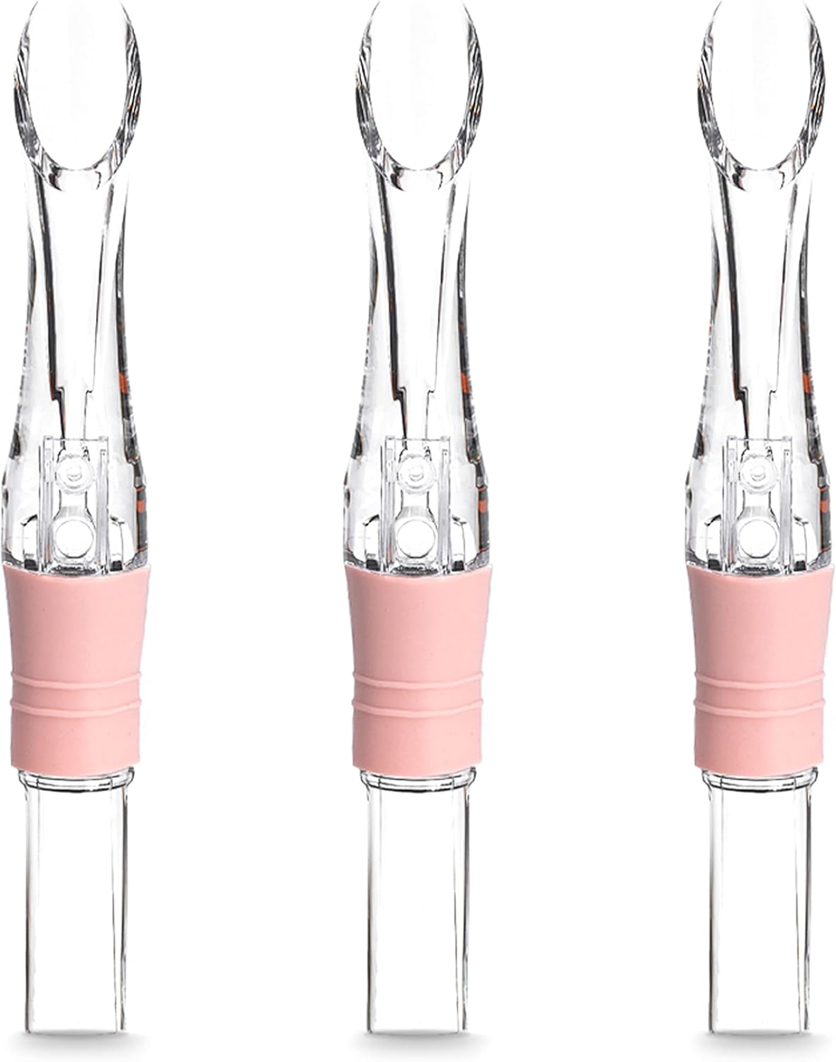 Juego de boquilla aireadora de vino, vertedores de vino sin goteo para botellas de vino, boquillas de decantador de vino instantáneas, paquete de 3