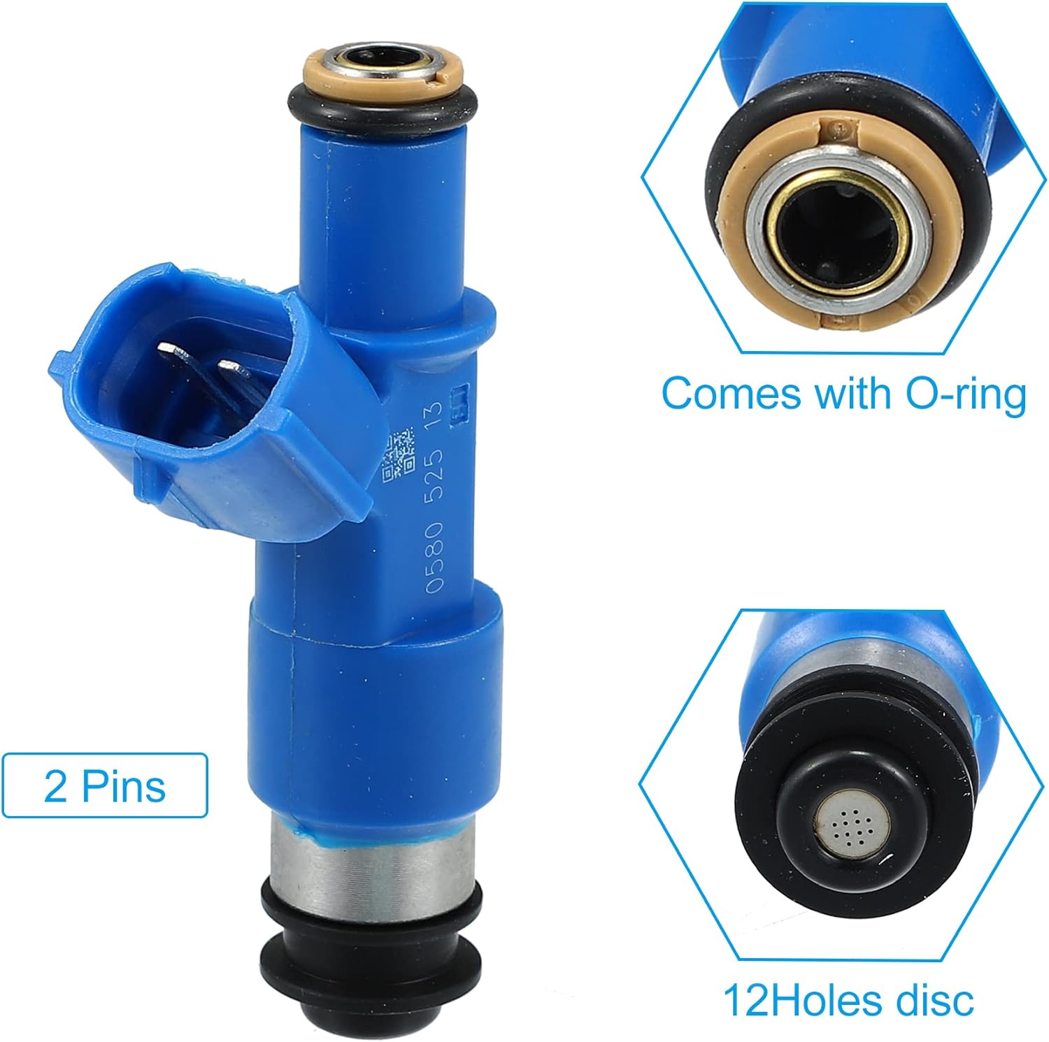 X AUTOHAUX 4 piezas 16611-AA720 inyector de combustible para Subaru WRX 6MT S209 2018-2021 para Subaru WRX 2006-2014 para Subaru Forester 2006-2013