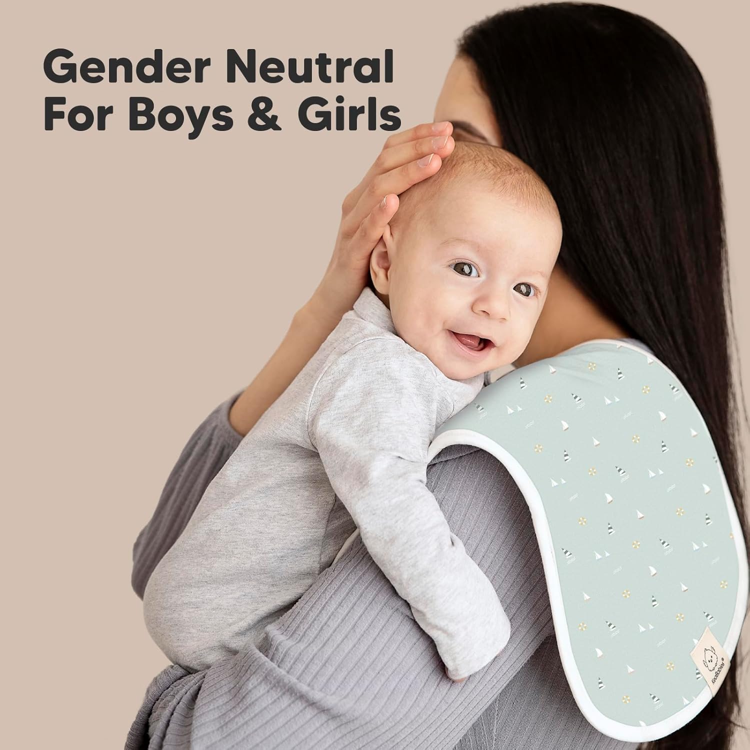 Paños orgánicos para eructos para bebés, niños y niñas, paquete de 5 paños para eructos ultra absorbentes, ropa para eructos, toalla para recién
