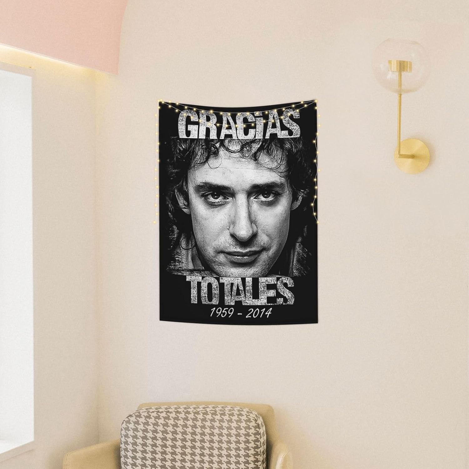 OBLUE Gustavo – Tapiz de arte para colgar en la pared, decoración estética para sala de estar, dormitorio, dormitorio, 29 x 37 pulgadas