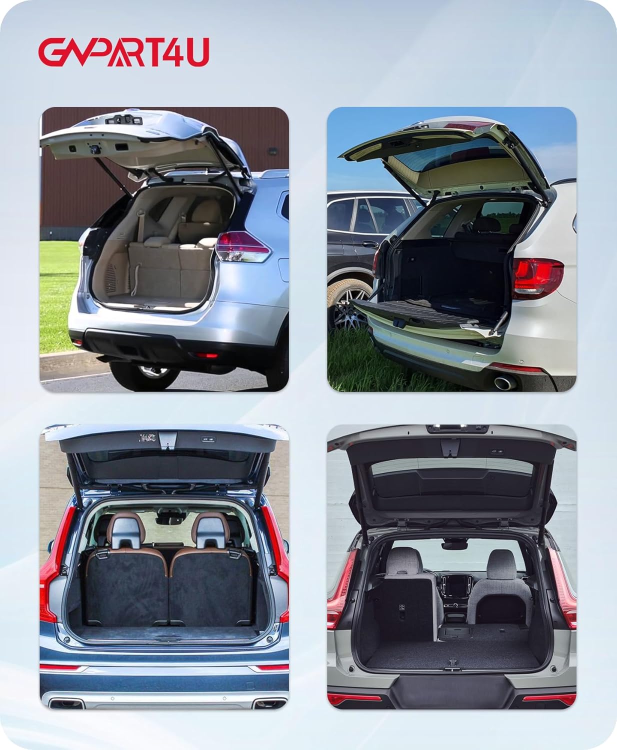 GVPART4U 6891009010 Actuador de puerta elevadora 2013-2018 Toyota RAV4 puntales de elevación de escotilla trasera eléctrica 1 par, 2 piezas de