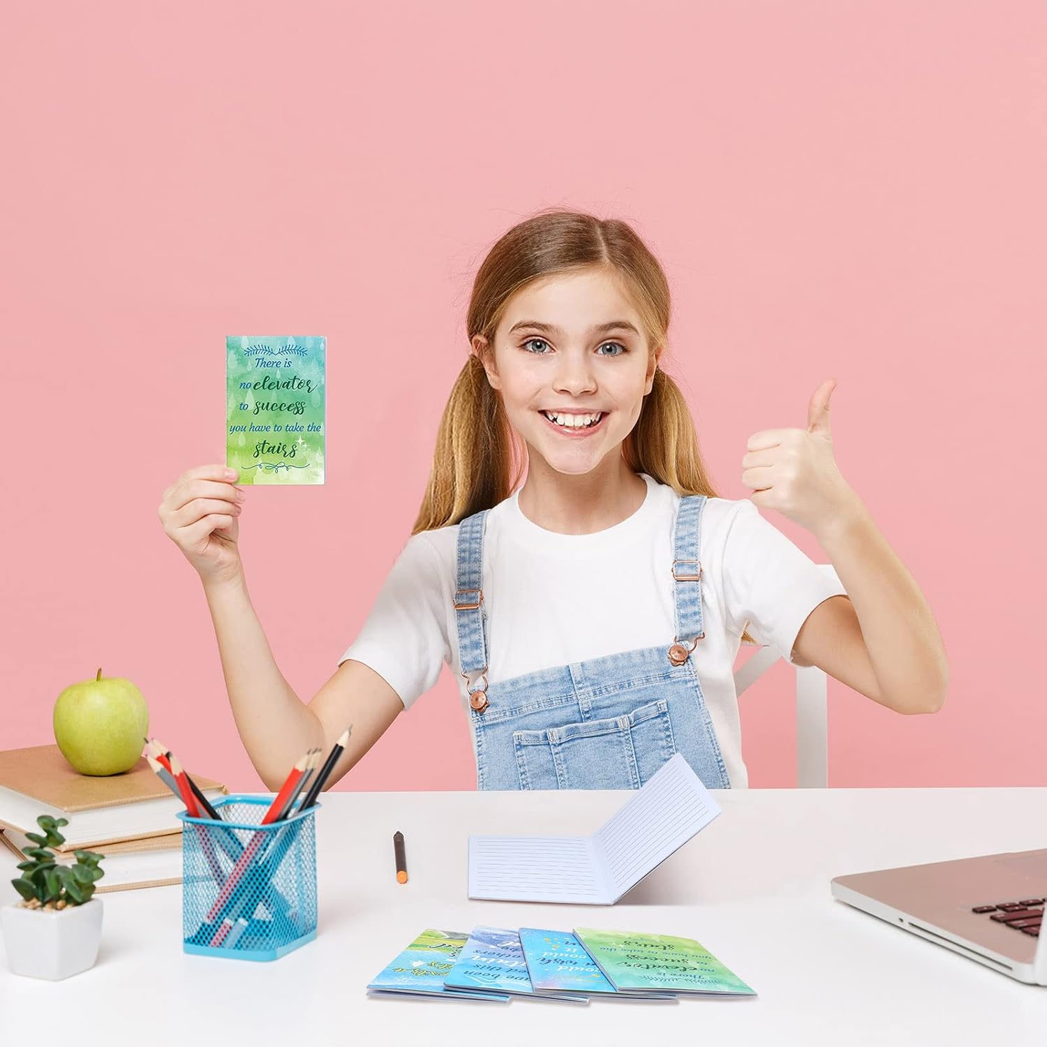 Bloc de notas inspirador, mini cuaderno motivacional, diario de bolsillo pequeño, cuaderno inspirador para escuela, oficina, viajes, suministros de