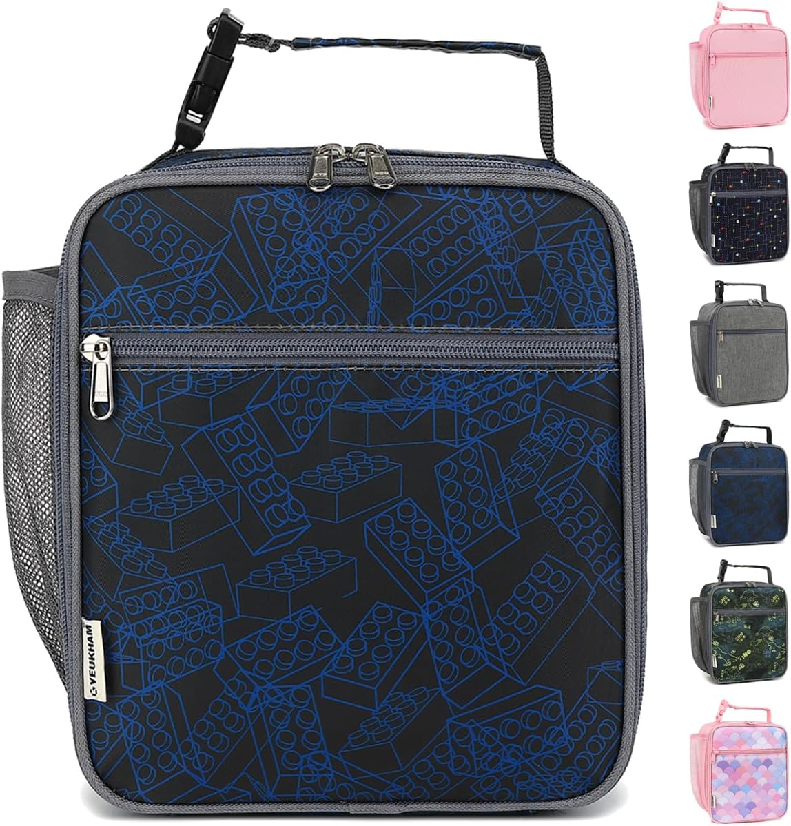 Lonchera para niños, niñas, hombres y mujeres, kit de lonchera térmica pequeña y suave para la escuela, trabajo, picnic, viajes, lonchera portátil