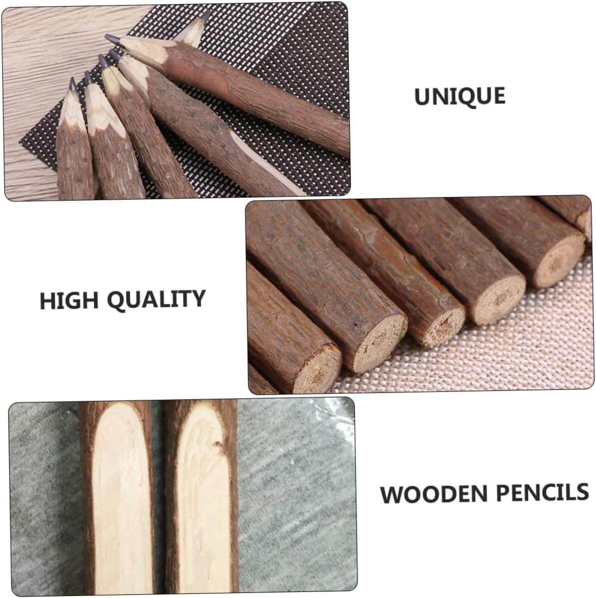 MAGICLULU 8 piezas de lápices para niños, regalos de cumpleaños, rotulador de papel de boceto, rama de árbol, instrumento de escritura, madera