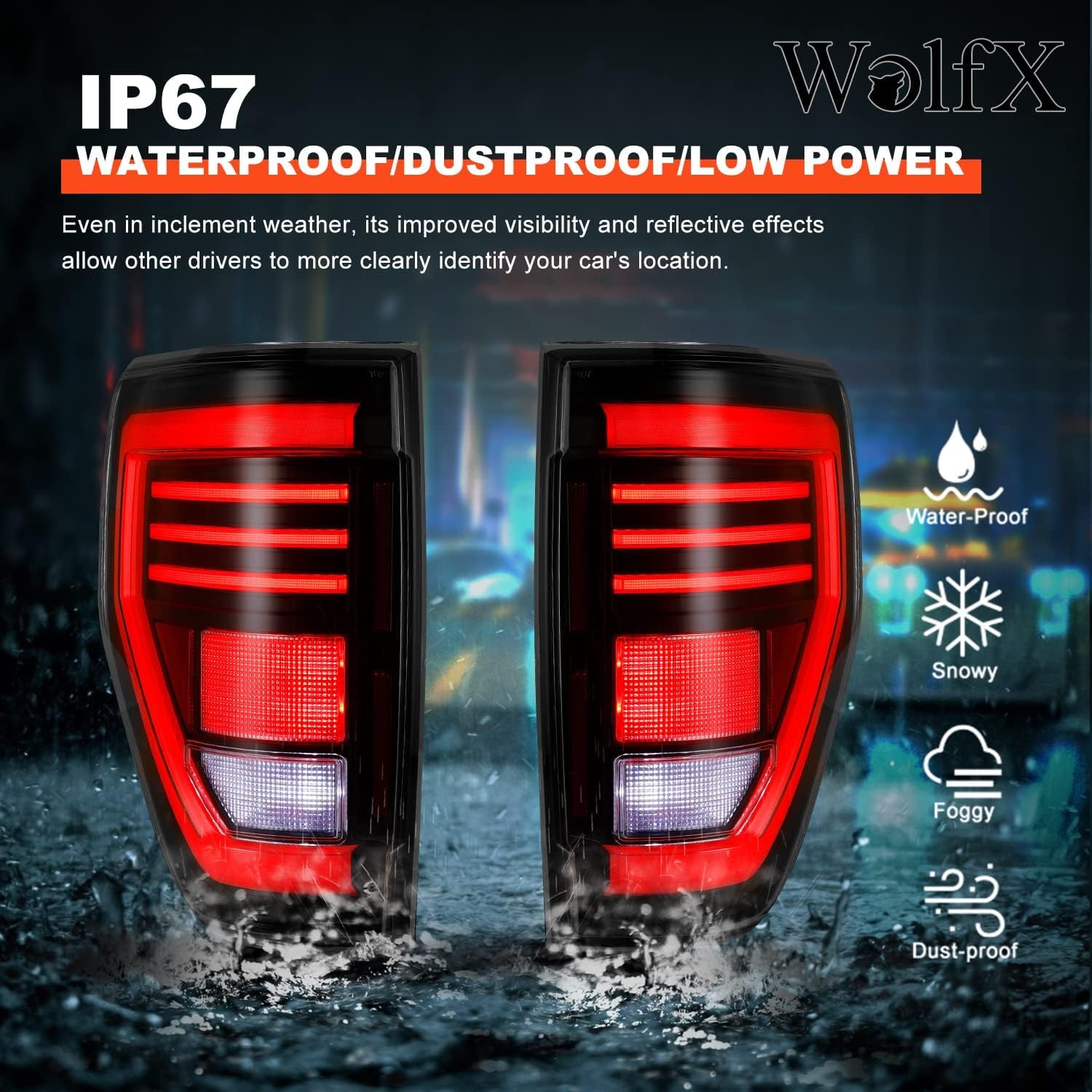 Luces traseras LED completas F150 para Ford F150 2009 2010 2011 2012 2013 2014 Ford F150 montaje de luces traseras de freno de camioneta luces