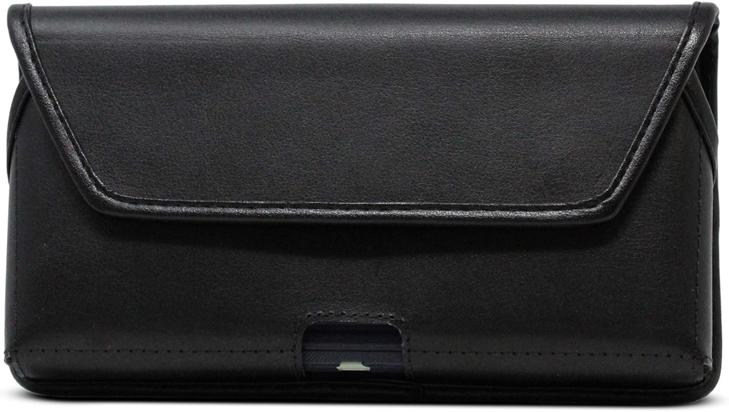 Turtleback Funda hecha para Note 20 Ultra compatible con OB Defender o fundas voluminosas, bolsa de cuero negro, horizontal resistente fabricada en
