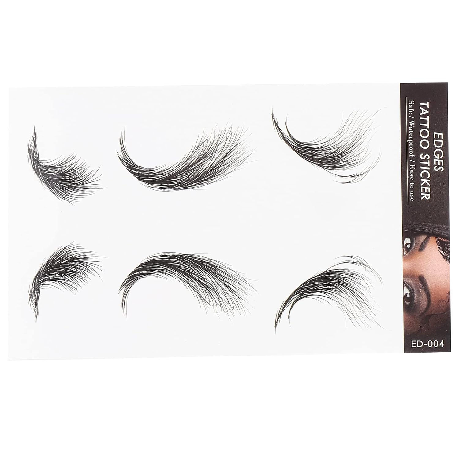 Adhesivo de tatuaje para el cabello, adhesivo temporal para el cabello, calcomanías de línea de cabello, peinados de mujer, tatuaje, tatuaje de