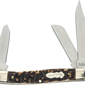 Uncle Henry Next Gen Staglon 885UH Sr. Rancher – Cuchillo plegable de 6.9 pulgadas con hoja de acero inoxidable, hoja de pie de oveja, hoja de punta Uncle Henry Next Gen Staglon 885UH Sr. Rancher – Cuchillo plegable de 6.9 pulgadas con hoja de acero inoxidable, hoja de pie de oveja, hoja de punta