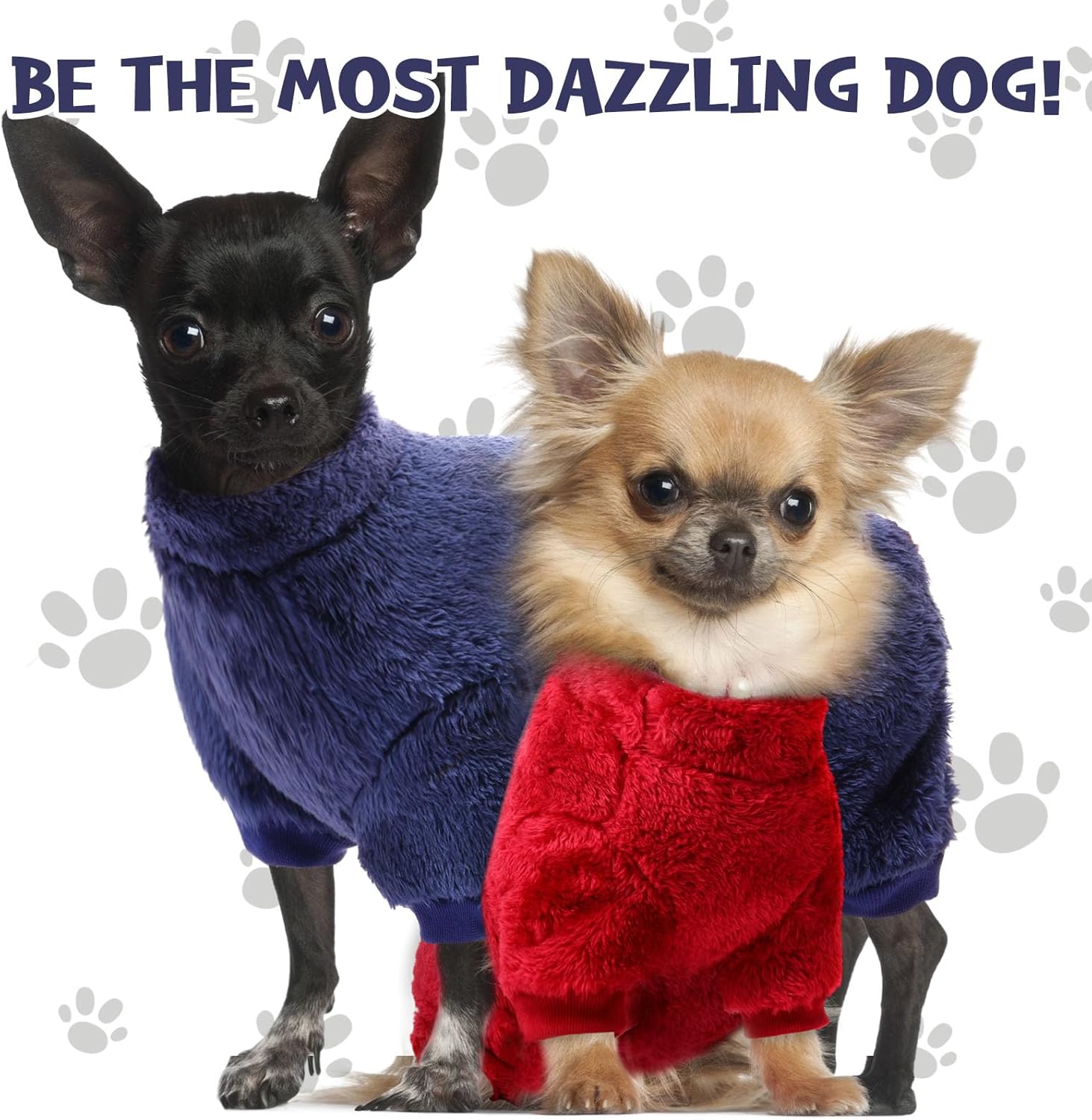 Pijama de 3 piezas para perros pequeños, ropa para cachorros, abrigos de invierno para perros, pijamas elásticas para perros, overol esponjoso para