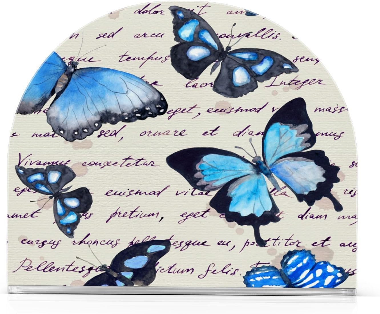 Servilletero de mariposa para mesa, acrílico vertical antideslizante, dispensador de papel de seda independiente para cocina, restaurante, hogar,