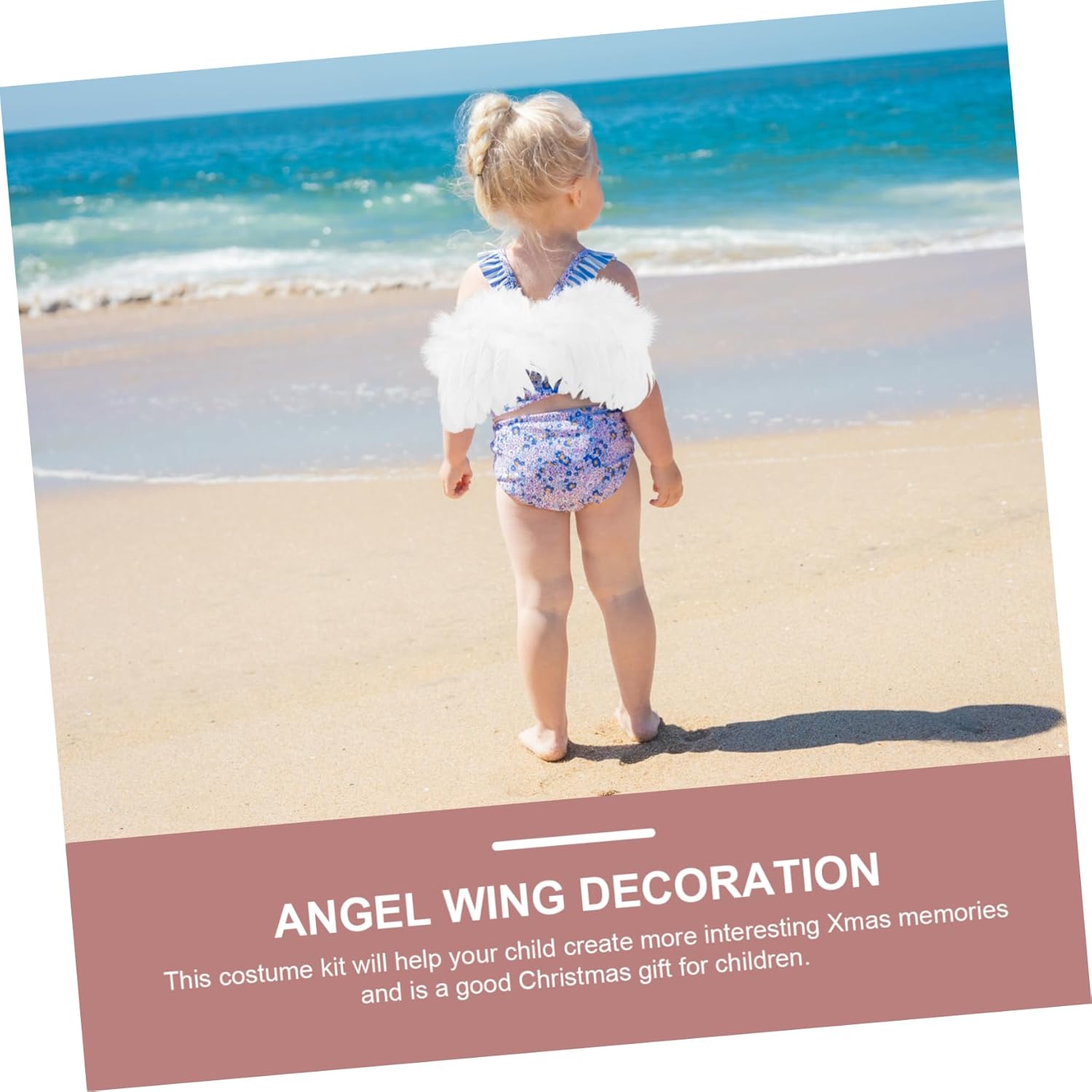 Abaodam 5 Sets Angel Wings Hair Band Princess Wings Kids White Wing White Plume Wings Fairy White Wings Kids Scrunchies Cosplay Costume Wing