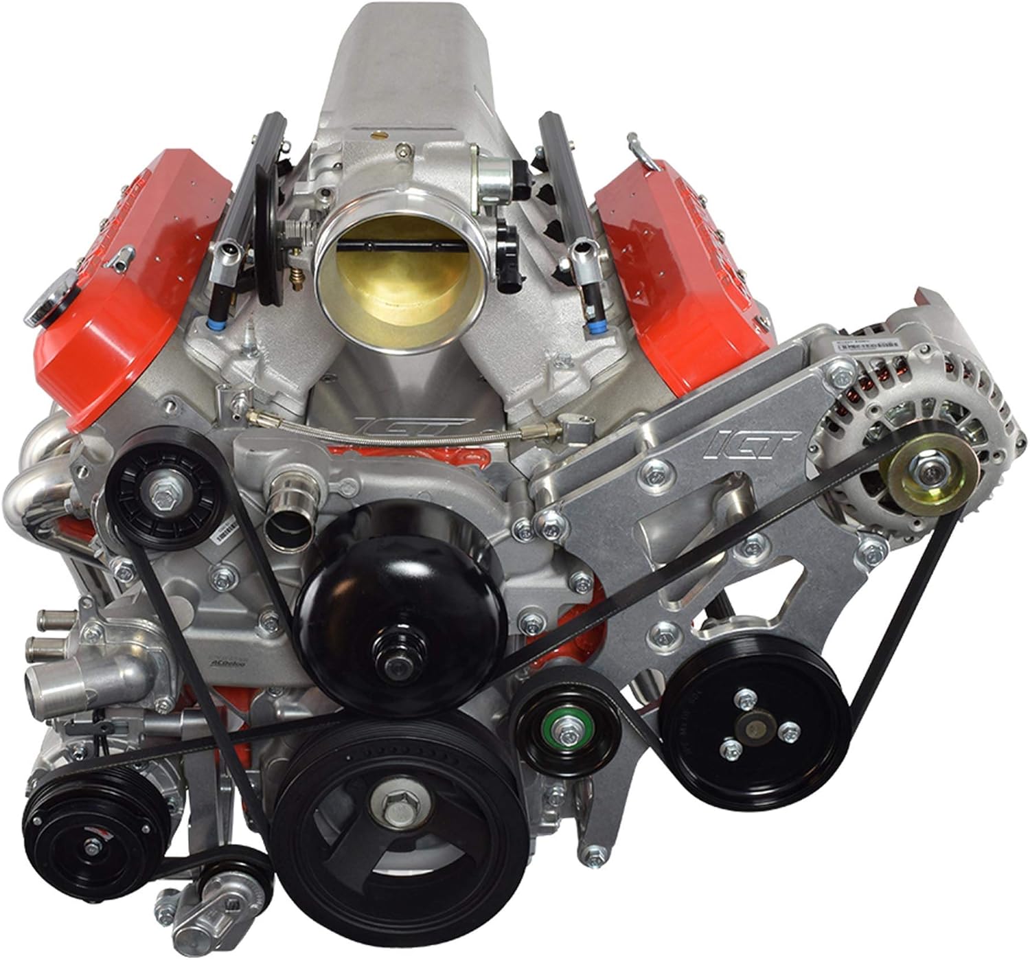 ICT Billet LS Swap Alternador y Kit de soporte de dirección asistida compatible con Camaro BMW 330i E46 LS1 LS3 LSX 4.8L 5.3L 6.0L 551796-2