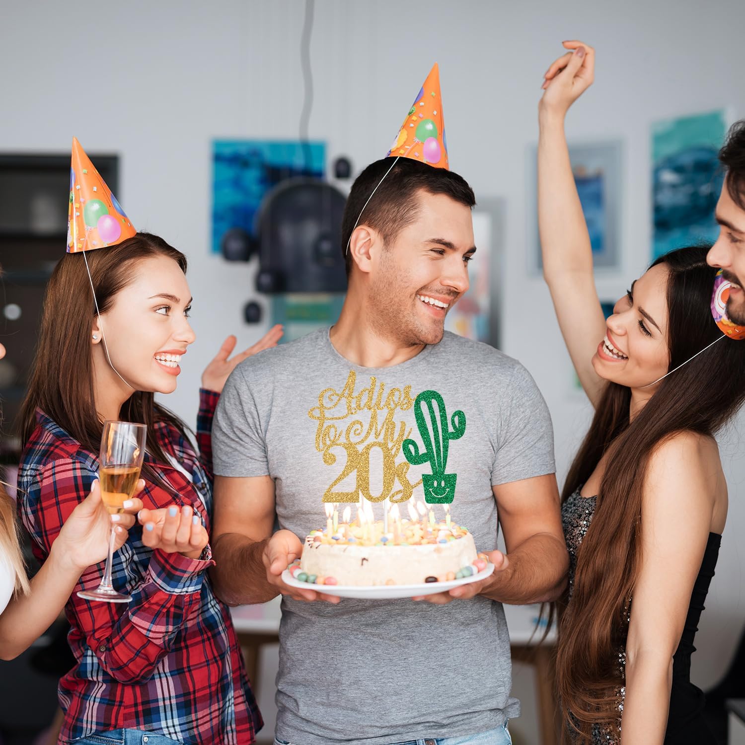 Decoración para tartas de Adios a mis 20 años, temática mexicana “Adiós a mis 20, 30 y fabulosa”, decoraciones de fiesta de feliz cumpleaños de 30