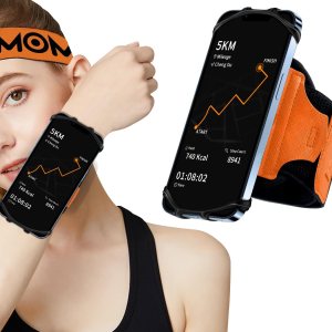 Soporte para teléfono para correr, muñequera giratoria de 360 y desmontable, compatible con todos los teléfonos celulares de 4.5 a 7 pulgadas para Soporte para teléfono para correr, muñequera giratoria de 360 y desmontable, compatible con todos los teléfonos celulares de 4.5 a 7 pulgadas para