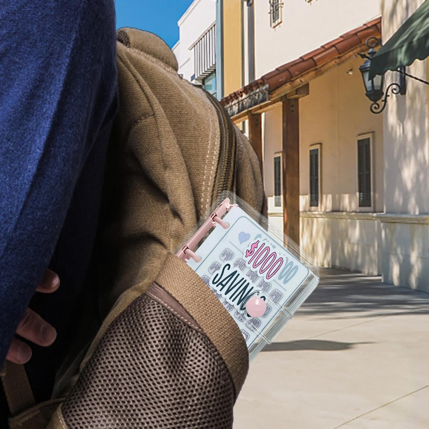 Carpeta de desafío de ahorro de 1000 unidades, carpeta de ahorro de dinero, presupuesto reutilizable, libro de desafíos de ahorro con sobres,