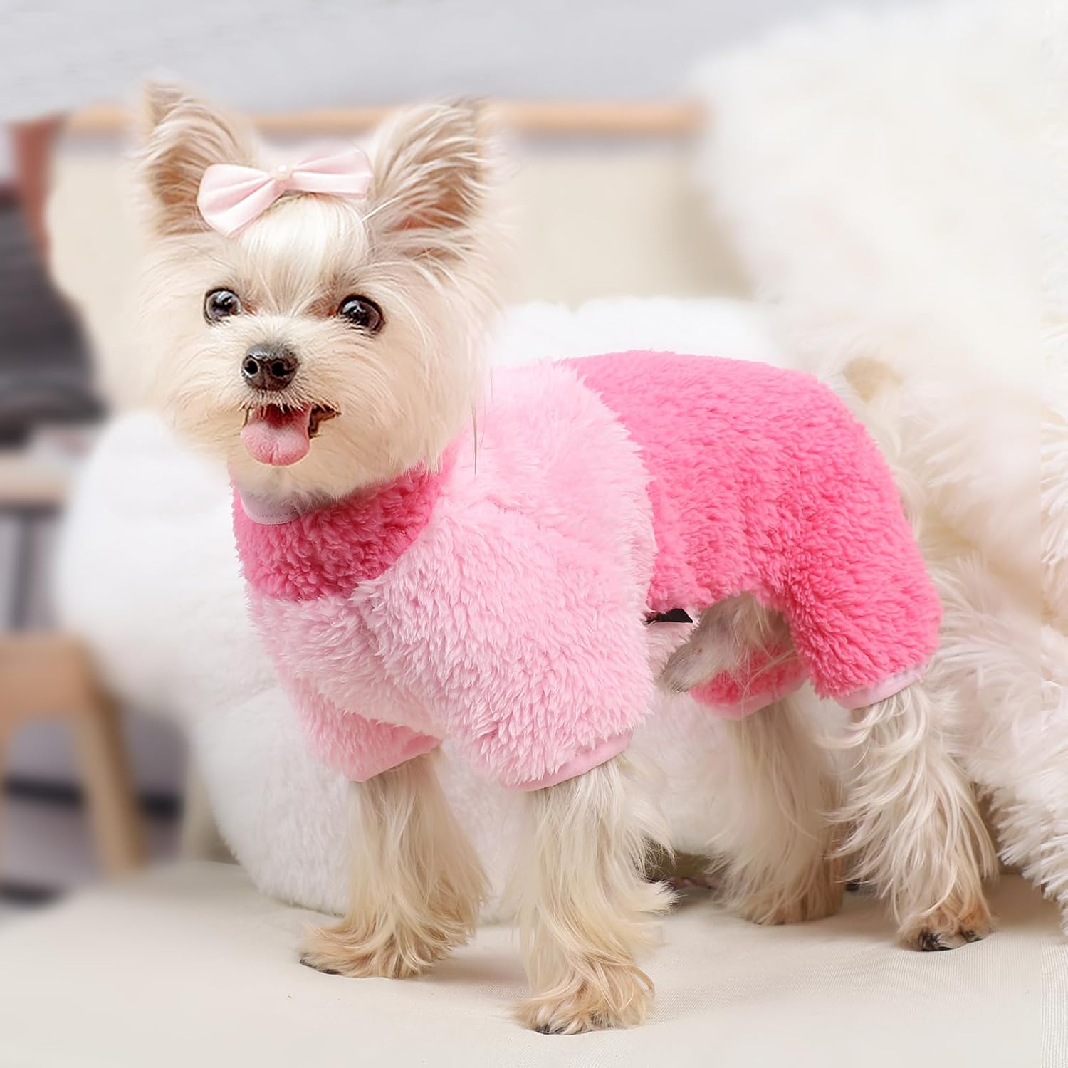 Suéteres para perros, pijamas para cachorros, suéteres para perros pequeños, hembra, ropa de invierno para mascotas, para Chihuahua, Yorkie, clima