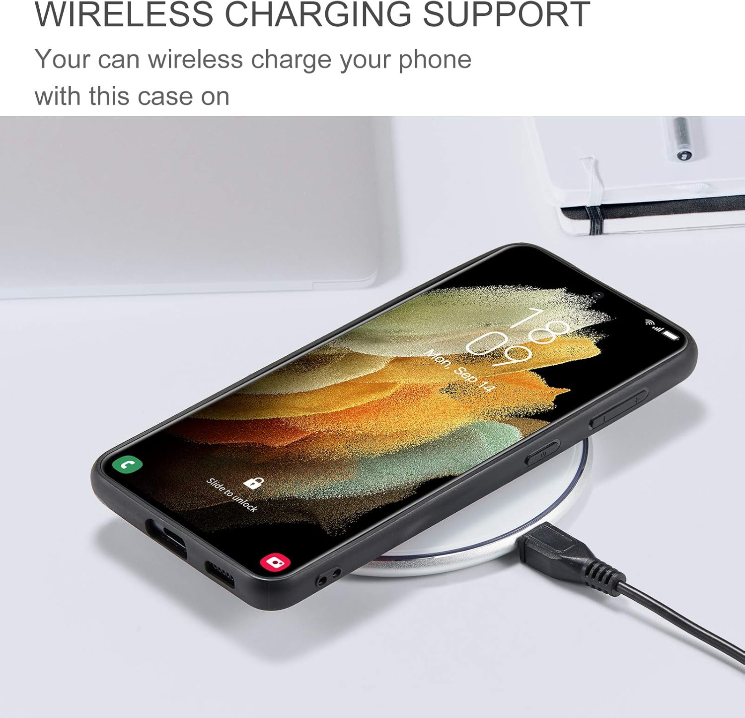 Asuwish Funda de teléfono para Samsung Galaxy S22 5G Funda tipo cartera con protector de pantalla de vidrio templado y soporte para tarjeta de