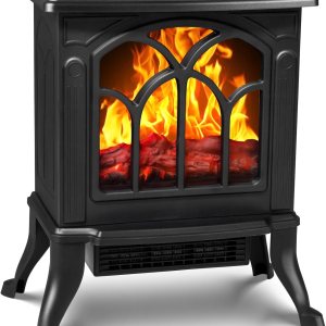 LifePlus Calentador de chimenea, estufa eléctrica con llama realista 3D, calentador portátil para uso en interiores con termostato, modo 750 W1500 LifePlus Calentador de chimenea, estufa eléctrica con llama realista 3D, calentador portátil para uso en interiores con termostato, modo 750 W1500
