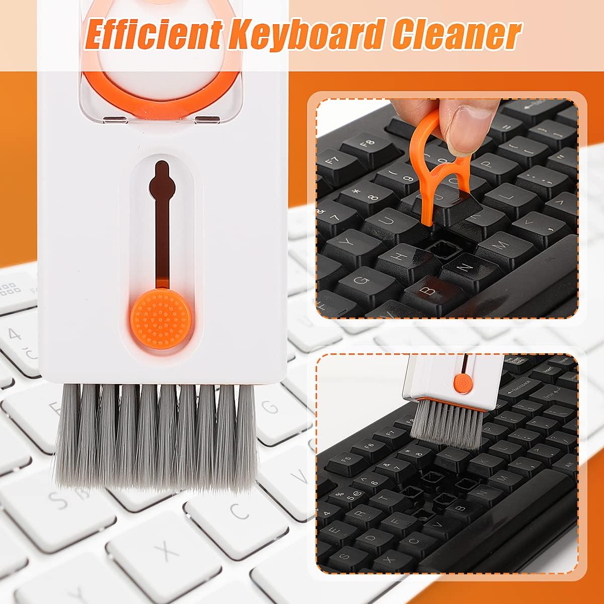 Kit limpiador de teclado para portátil 11 en 1, kit limpiador de Airpod con cepillo para lente de cámara, kit limpiador electrónico para