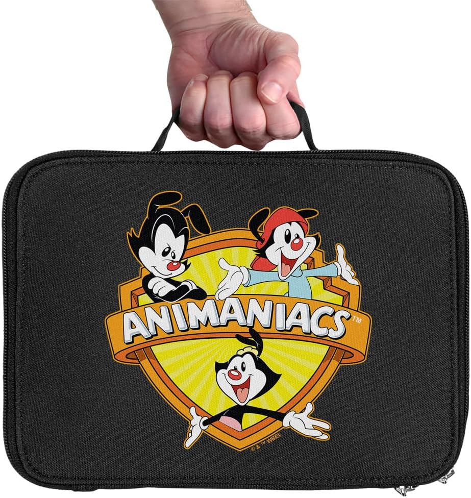LOGOVISION Animaniacs Crest – Lonchera con aislamiento de lados suaves, bolsa de almuerzo reutilizable para trabajo escolar, oficina, sin BPA