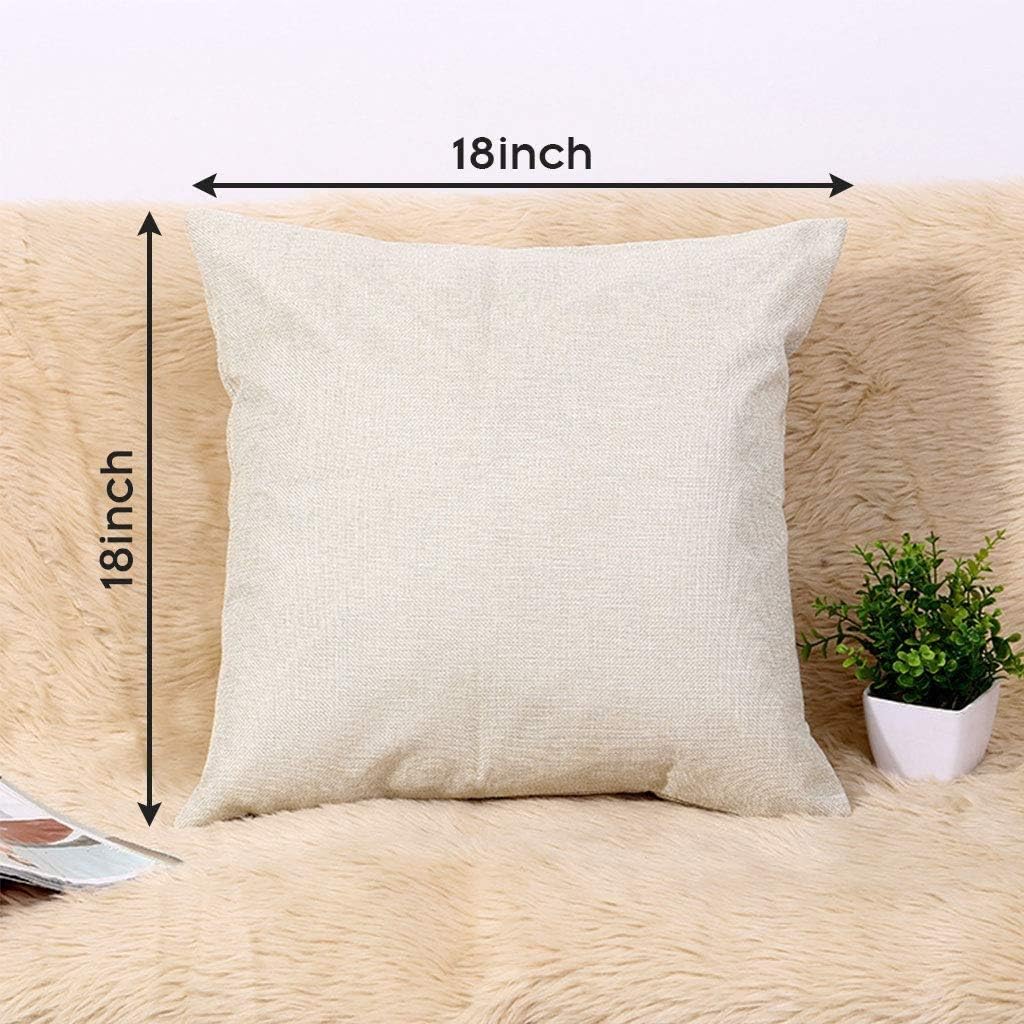 UBING 4 fundas de almohada navideñas de 18 x 18 pulgadas, fundas de almohada decorativas para sofá, banco, sala de estar, patio, decoración navideña